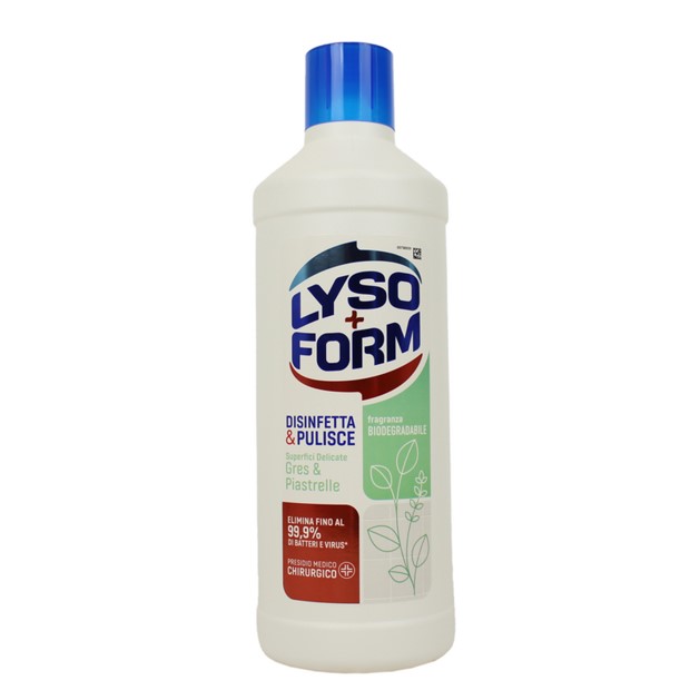 Lysoform Casa Disinfetta E Pulisce Gres &amp; Piastrelle 1100 Ml