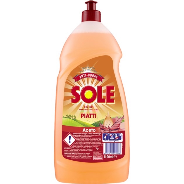 Sole Piatti Liquido Aceto 1100 Ml