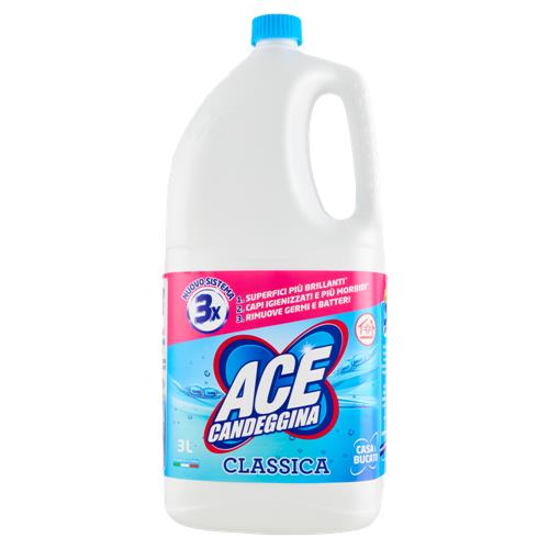 Ace Candeggina Regolare 3 L – Candeggina regolare per uso domestico.