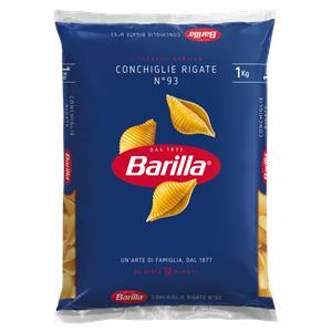 Pasta conchiglie rigate n93 kg1 Barilla