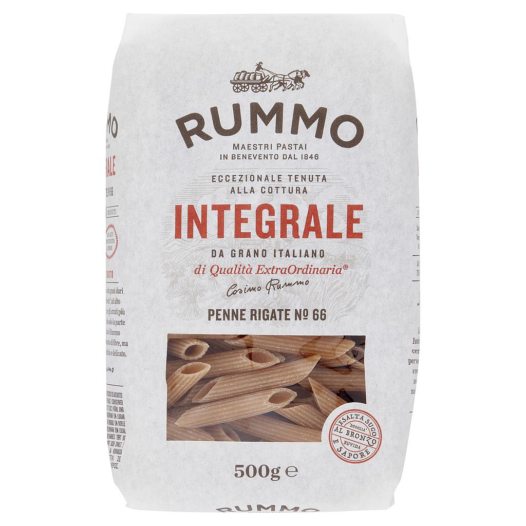 Pasta penne rigate integrali n66 g500 Rummo