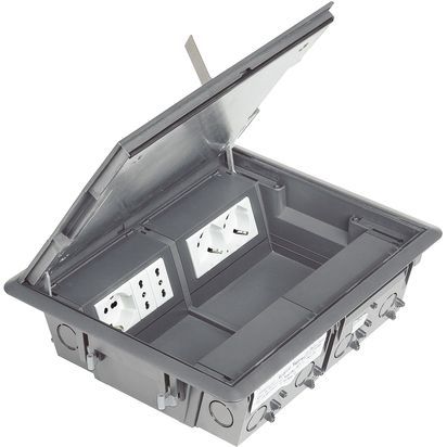 torrette - a scomparsa MatixGO 8P grey (cod. prod. 150701G) bticino