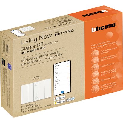 L.NOW - Starter kit luci tapparelle e prese (cod. prod. K3011KIT) bticino