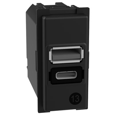 L.NOW - Caricatore USB tipo A+C 1m (cod. prod. K4191AC) bticino