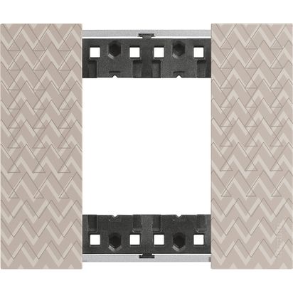L.NOW - Placca 2P OPTIC (cod. prod. KA4802MM) bticino